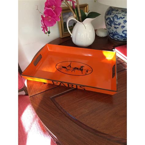 hermes orange tray replica|hermes bar cart.